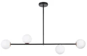 Lustră pe tijă GAMA 4xG9/12W/230V neagră
