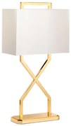 Lampă de masă Elstead CROSS-TL-IVORY CROSS 1xE27/60W/230V auriu/alb