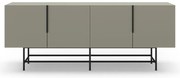 Comodă verde/gri joasă 200x77,5 cm Eldia – Marckeric