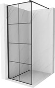 Mexen Kioto Perete de duș Walk-in 80 x 200 cm, model grilaj negru 8 mm, negru - 800-080-101-70-77