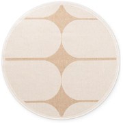 Covor pentru exterior și interior bej/fildeș rotund ø 160 cm Duet Bowen – NORTHRUGS
