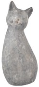 InDecor Pisică ceramică Meg gri, 33 x 26 x 83 cm, 83 cm