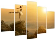 Tablou - Balerină pe stâncă (150x105 cm)