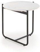 Masa de cafea Acuna S marmura alba/negru ø50/h50 cm