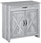 HOMCOM Bufet de Bucatarie Stil Country, Mobilier Multifunctional | Aosom Romania