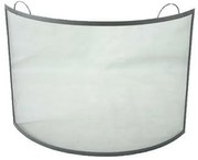 Paravan pentru șemineu 66 x 66 cm, oțel, negru