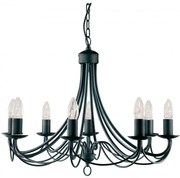 Candelabru traditional stil clasic Maypole negru 8L 6348-8BK SRT