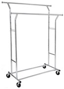 Cuier mobil de podea LINEA, argintiu