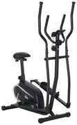 HOMCOM Bicicletă Fitness cu Monitor LCD și 8 Nivele de Rezistență, Antrenament Cardio la Domiciliu | Aosom Romania