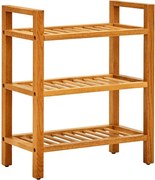 vidaXL Pantofar cu 3 rafturi, 50x27x60 cm, lemn masiv de stejar
