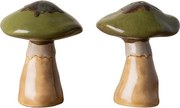 Set sare si piper, din ceramica, Mushrooms