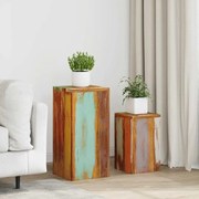 vidaXL Suporturi pentru plante, 2 buc., lemn masiv reciclat