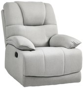HOMCOM Scaun de relaxare, ajustabil, confortabil, 89x101x105 cm, Gri | Aosom Romania