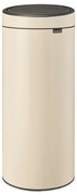 Coș de gunoi bej cu senzori de atingere din oțel 30 l Touch Bin – Brabantia