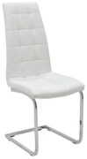 Scaun Bucatarie/Dining Frankos Piele Ecologica Alb