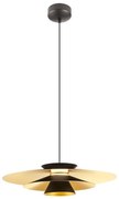 Redo 01-3001 - Lustră suspendată pe cablu FARGO LED/16,5 W/230 V, Ø 50 cm, negru/auriu
