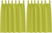 vidaXL Perdele Opaque cu Inel 2 pcs Verde 140 x 140 cm Poliester