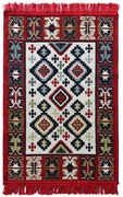 Covor rustic traditional diverse marimi Rosu