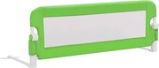 vidaXL Balustradă de protecție pat copii, verde, 120x42 cm, poliester