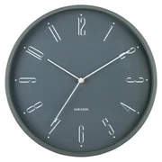 Karlsson 5988GR ceas de perete design, gri,diametru 30 cm