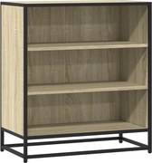 vidaXL Dulap, stejar sonoma, 68x35x76 cm, lemn prelucrat și metal