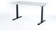 Birou reglabil electric Viva Upgrade 2.0, dual motor, 120 kg - 1800x800x25 - Alb - Negru