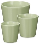 Set ghivece de flori conice Ø 14, 17, 22 cm