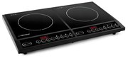 Plita cu inductie dubla Esperanza EKH008, 2x2000W, 270 ℃, 4 functii, Placa de cristal, Negru