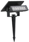 Corp de iluminat LED solar LED/0,9W/3,7V 3000K IP65 negru
