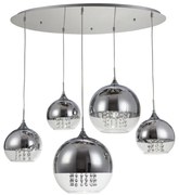 Lustra moderna cu 5 pendule Fermi MYP140-PL-170-5-N