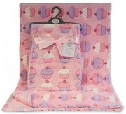 Paturica din fleece pentru bebelusi model cupcake Snuggle Baby