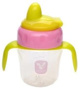 Biberon cescuta pentru copii cu maner detasabil si capac Cangaroo™ Sippy Cup PINK, 6 luni+, 150 ml, 5 masuri, pentru apa, lapte si ceai, Roz