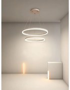 Lustra LED Tip Pendul , Model F310/2, Cu Telecomanda, 3 Tipuri De Lumina, Inaltime Reglabila, 120W, Alb