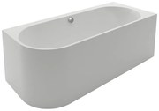 Cada freestanding Kreiner Andrea 175x75 cm finisaj alb dreapta lipita de perete BTW
