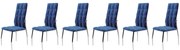 Set 6 scaune K416 velvet bleumarin