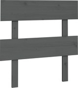 vidaXL Tăblie de pat, gri, 93,5x3x81 cm, lemn masiv de pin