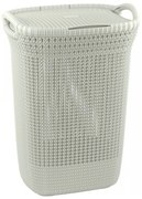 Coș pentru rufe murdare Curver Knit Hamper, 57 l, bej