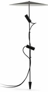 Tarus cu iluminat exterior arhitectural CLAP 1030 Black spike 2L with screen 40cm