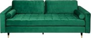 Canapea impozanta Cozy 220cm, catifea verde smarald