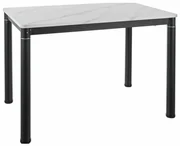 Masă de bucătărie Damar W 110 x 70 cm, marmură / negru