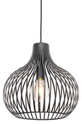 Lampa suspendata moderna neagra 38 cm - Saffira