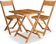 Mobilier de balcon VITEK, 1+2, maro natural Casaria