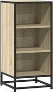 vidaXL Dulap, stejar sonoma, 35,5x35x76 cm, lemn prelucrat și metal