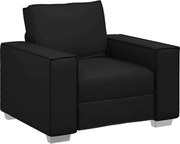 vidaXL Canapea Negru 100 x 80 x 84 cm țesătură
