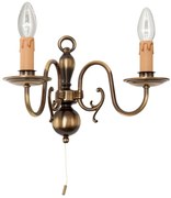 Aplica de perete design rustic FLAMISCH patina