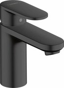 Baterie lavoar Hansgrohe Vernis Blend 100 negru mat cu ventil Pop-Up