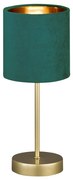 Veioză verde/aurie din metal cu abajur textil (înălțime 34 cm) Aura – Fischer &amp; Honsel