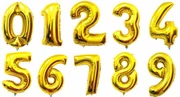 Balon de aur - numărul "0" 76cm
