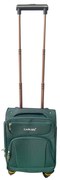 Troler cabina avion, zboruri low-cost, 40x30x20 cm, 4 roti, verde, TRC104