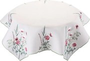 decoDoma Față de masă brodată FLORI ROZ 85 x 85 cm